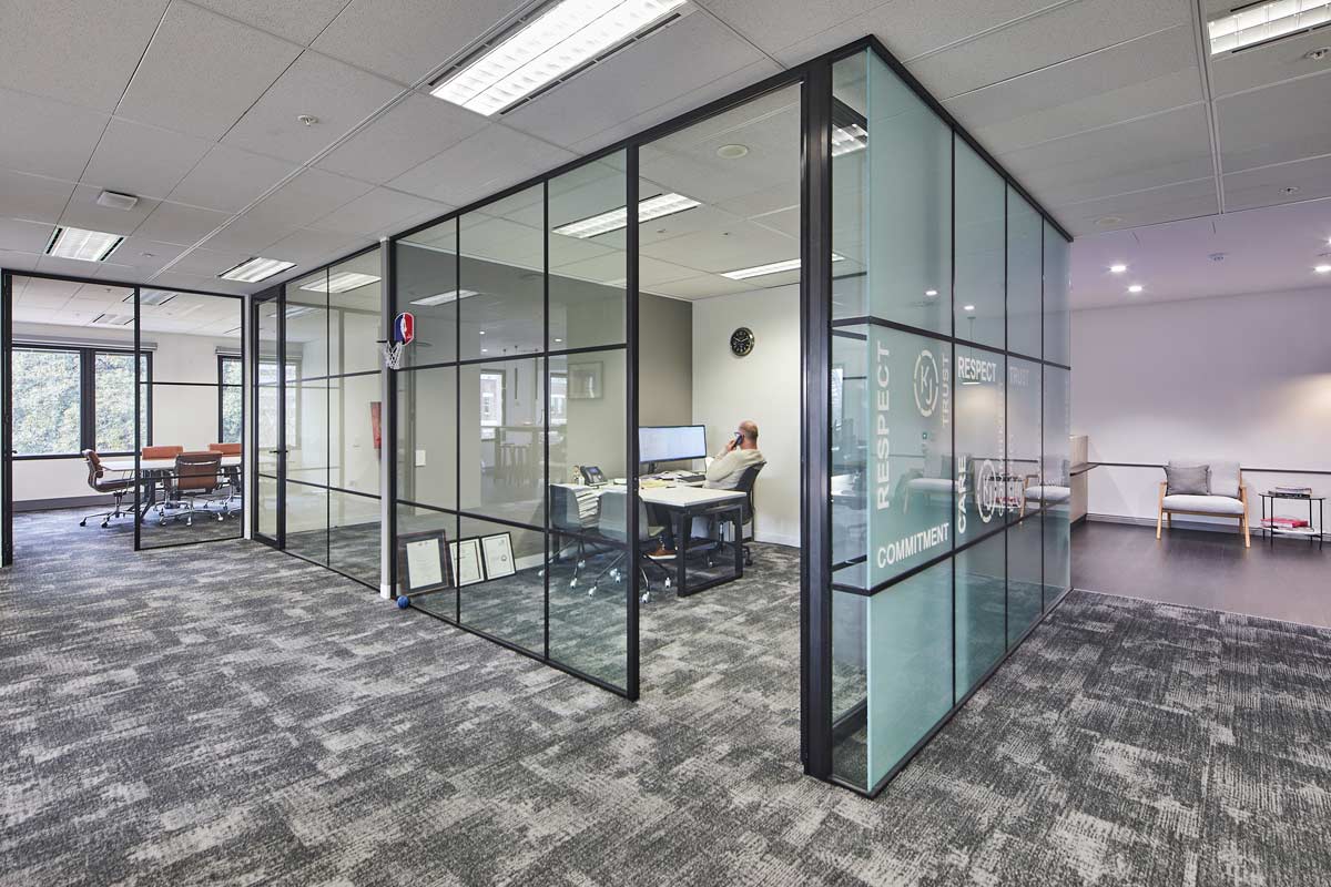 glass wall office fitouts sydney