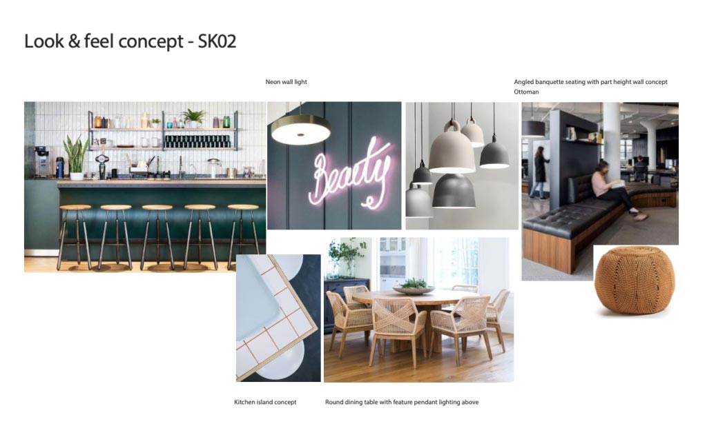 Office fit out mood board
