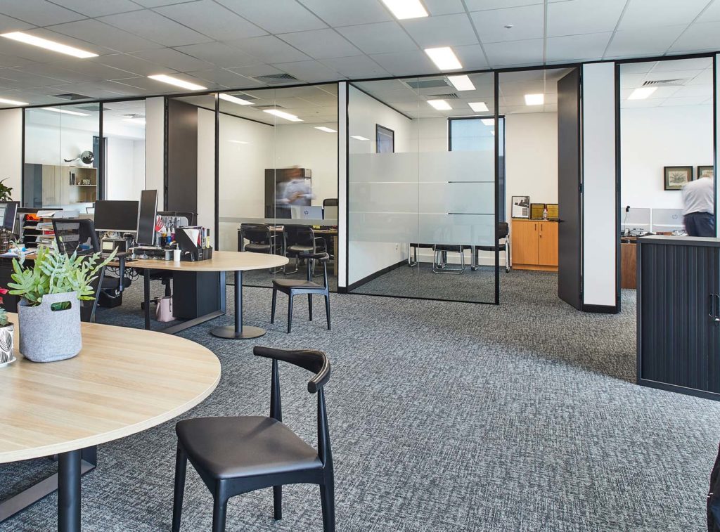 office fitouts sydney glass office